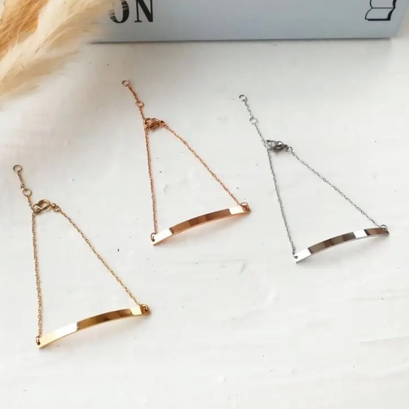 🔵𝟲𝟱%𝗢𝗙𝗙 𝗯𝘂𝗻𝗱𝗹𝗲𝘀 𝟯+🔵 NEW Wide Bar Stainless Steel Bracelet - Picture 8 of 14